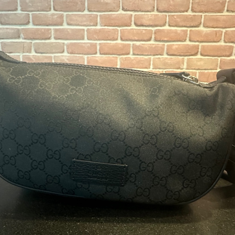 GUCCI | Canvas Nylon 2WAY Leather Crossbody Bag